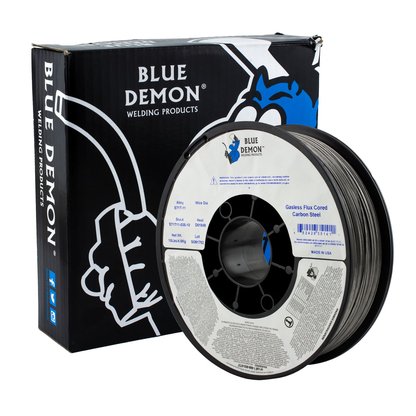 Blue Demon Gasless Wire (E71T-11)