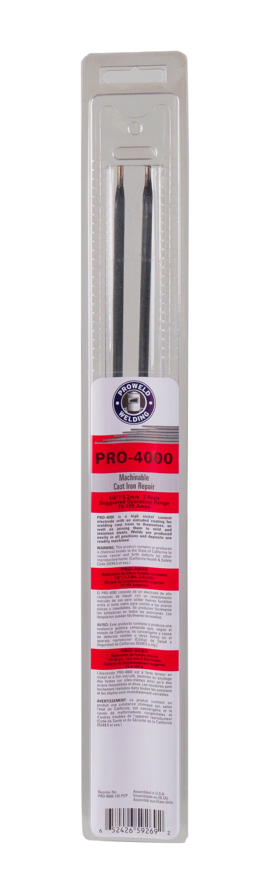 PRO-4000 Machinable Cast Iron Electrodes