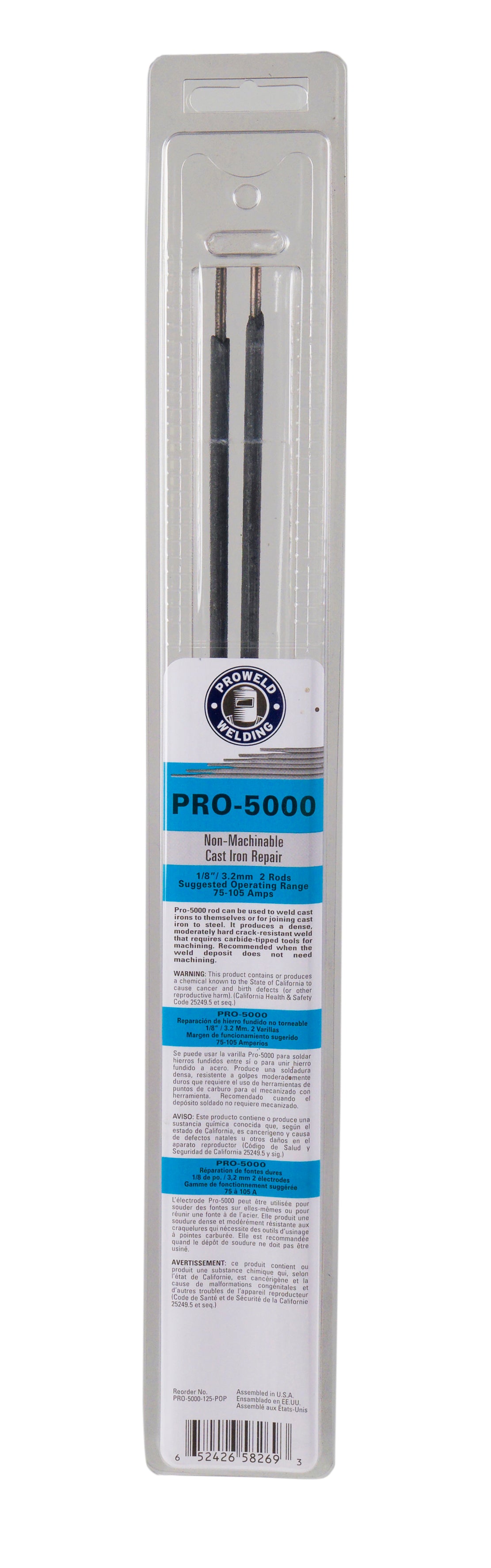 PRO-5000 Non-Machinable Cast Iron Electrodes